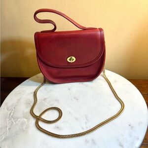 COACH vintage red BELLACOURT🔥9957